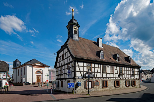 Altes Rathaus in Münster, Kelkheim, Hessen, Deutschland 