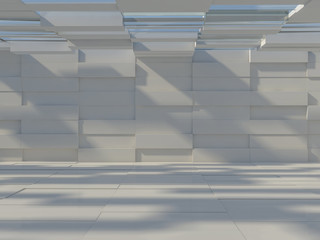 Abstract modern architecture background. 3D rendering