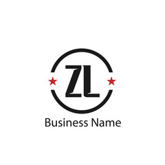 Initial Letter ZL Logo Template Design