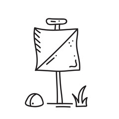 orienteering sport equipment. Vector illustration