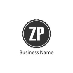 Initial Letter ZP Logo Template Design