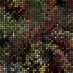 abstract vector colored round dots background