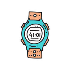 Vector illustration of sport watch