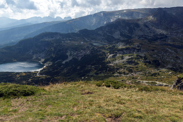 Panoramic view of The Lower Lake, Rila Mountain, The Seven Rila Lakes, Bulgaria