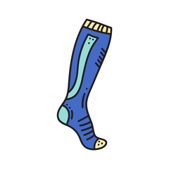 Vector illustration of sport sock