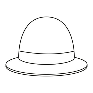 recommend clip art: outline hat bowler style