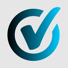 Blue green buttons on white background for web site or application.