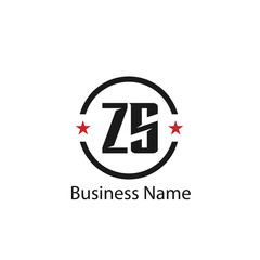 Initial Letter ZS Logo Template Design