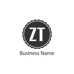Initial Letter ZT Logo Template Design