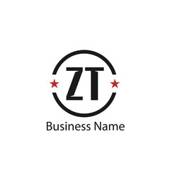 Initial Letter ZT Logo Template Design