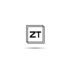 Initial Letter ZT Logo Template Design