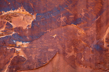 Moab Man pictograph panel details