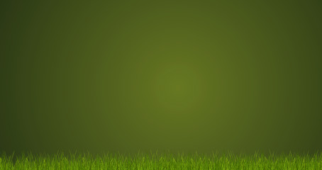 Fototapeta na wymiar green grass blades of grass 3d-illustration