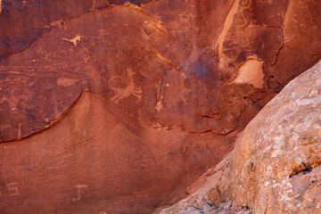 Moab Man pictograph panel details