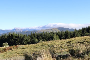 nuvole basse sul Corno alle Scale, appennino Tosco Emiliano