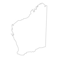 Map of west australia