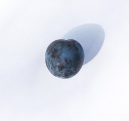 plum on white background