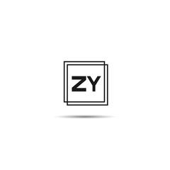 Obraz premium Initial Letter ZY Logo Template Design