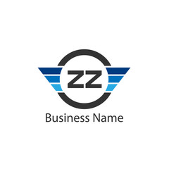 Initial Letter ZZ Logo Template Design