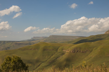 Beautiful landscape in the autumn in mountains. Pass Gum Bashi view