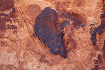 Moab Man pictograph panel details