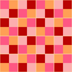 Retro style geometric tiles. Decorative graphic pattern. Seamless background