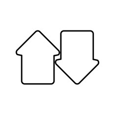 arrows upload and download