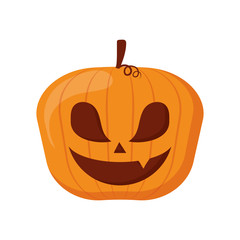 happy halloween pumpkin character