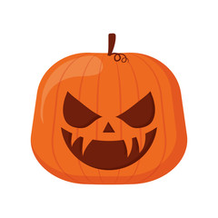 happy halloween pumpkin character