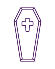 Obraz premium happy halloween coffin icon