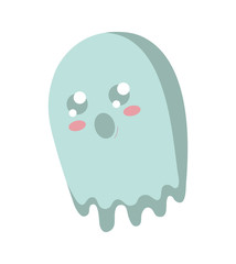 happy halloween ghost character