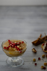 Turkish traditional dessert ashure (Noah's Pudding)