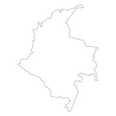 Obraz premium Map of Columbia