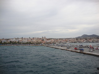 Naklejka na ściany i meble view of the port