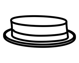 elegant low hat male