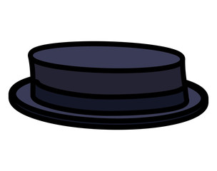 elegant low hat male