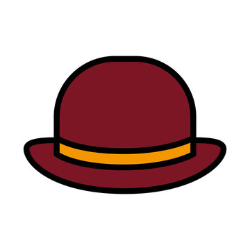elegant british male hat icon