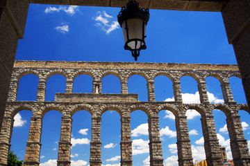 Roman aqueduct of Segovia, Spain, declared World Heritage Sites by UNESCO, Europe
