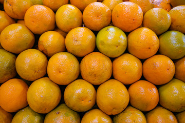 Texture and background of colorful oranges.