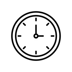 time clock isolated icon