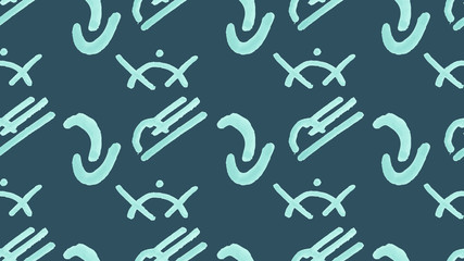 A colored pattern from various hand drawings