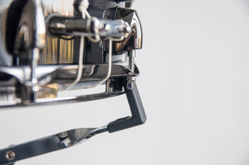 Musical instruments close up. Beautiful snare drum parts