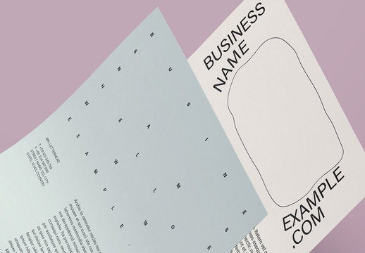 Letterhead Layout Set with Quirky Style