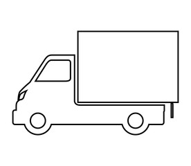 truck vehicle isolated icon