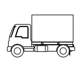 truck vehicle isolated icon