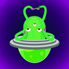 vector illustration of monster