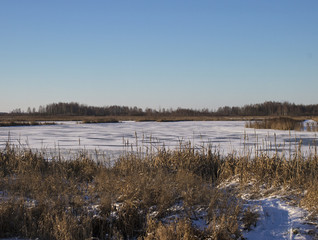 lake in winter