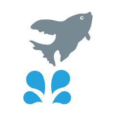 fish animal isolated icon