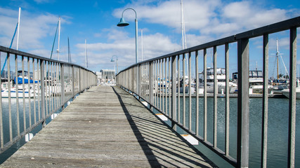 Fototapeta premium marina pier deck