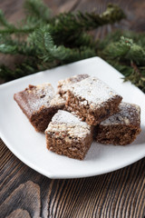 Chocolate christmas brownies